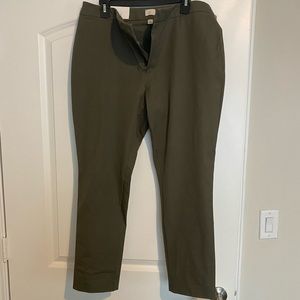 A new day - skinny ankle high rise pant- size 14 - olive
